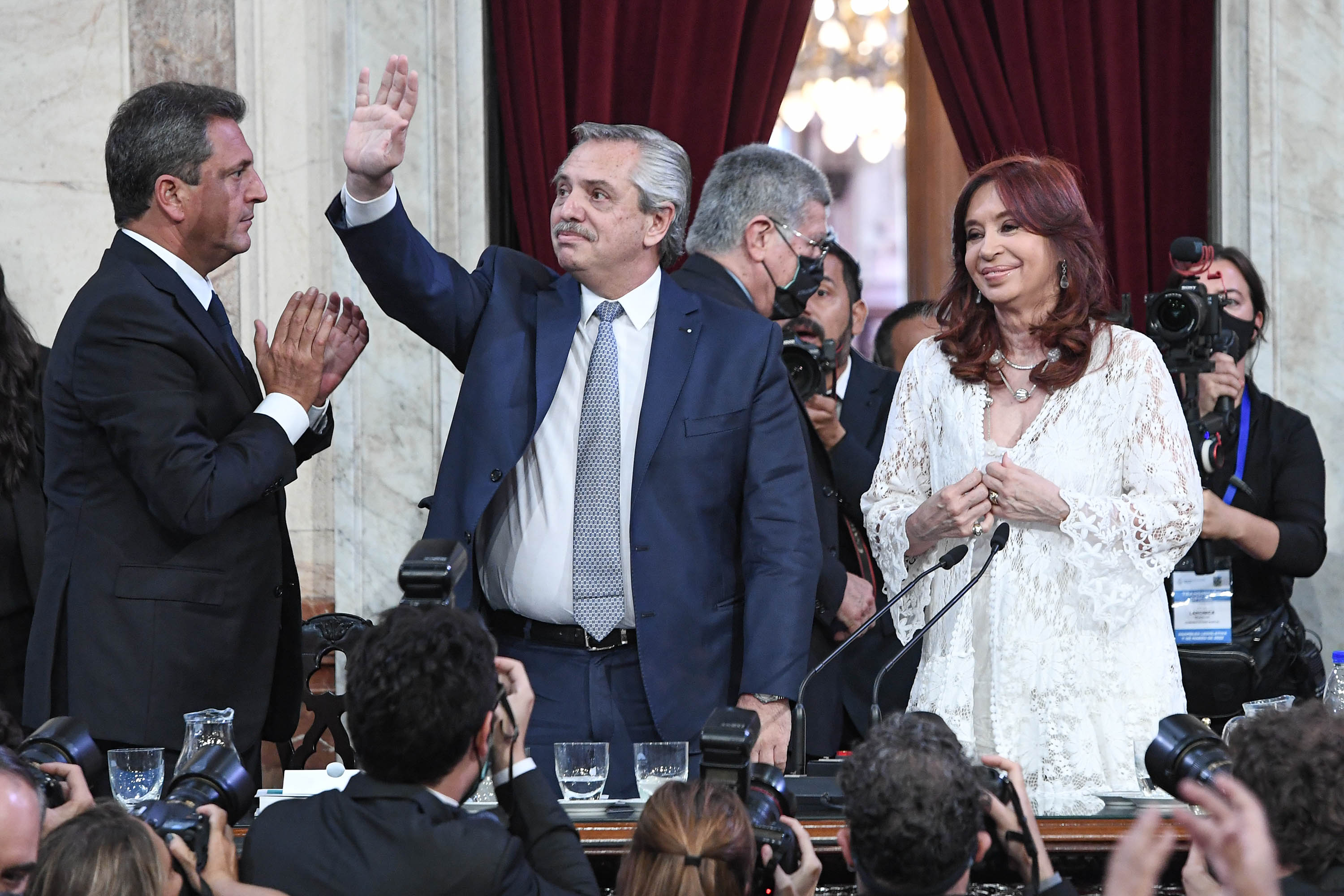 El presidente Alberto Fernández y la vice Cristina Kirchner volverán a mostrarse juntos en el Congreso.