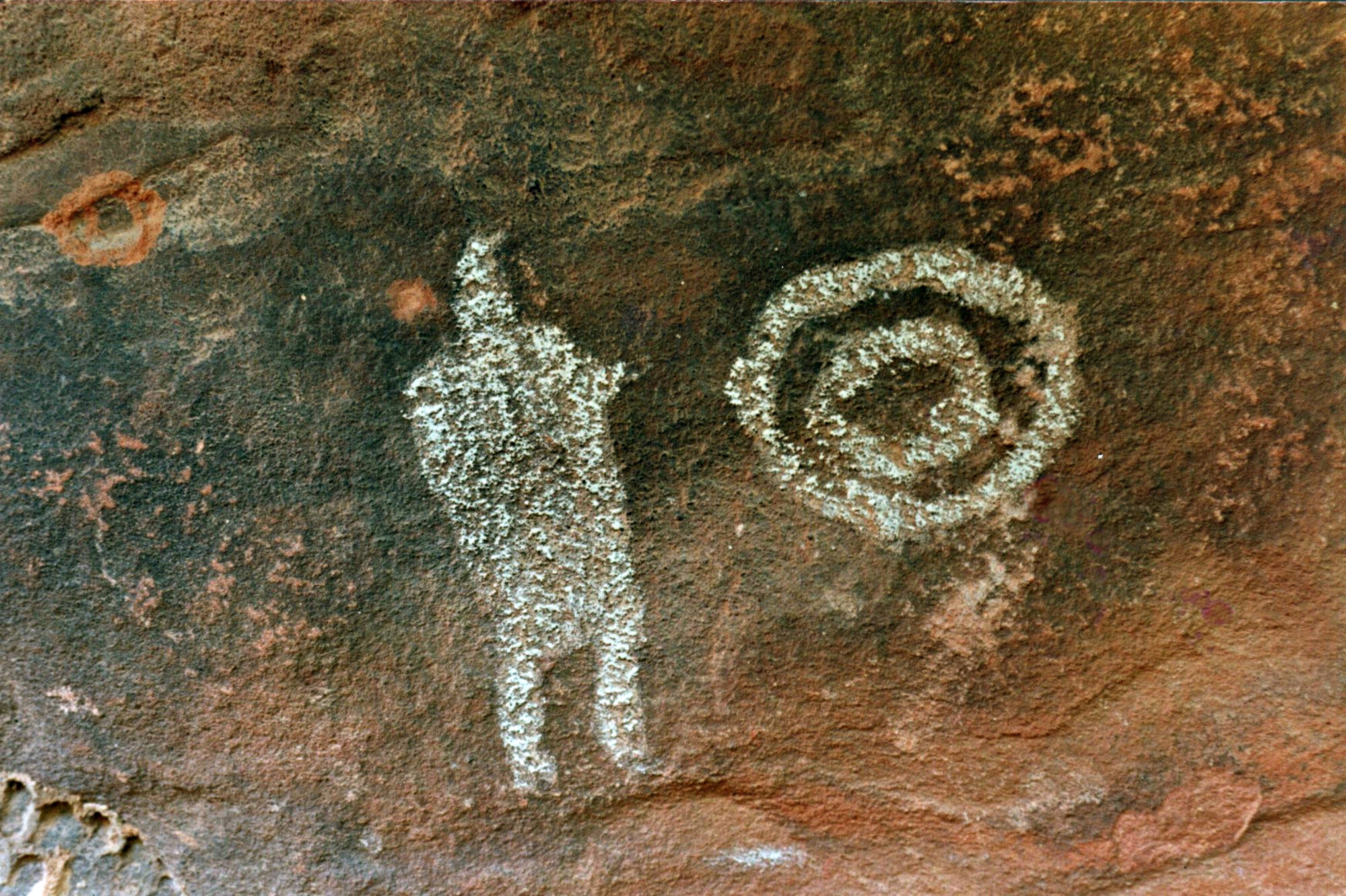 Pintura rupestre del Cerro Colorado.