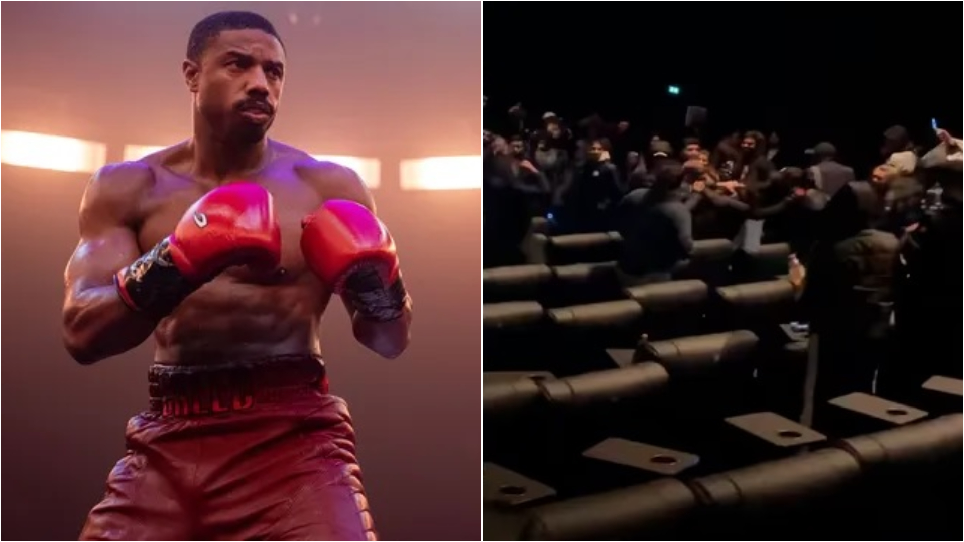 Se lo tomaron en serio: fueron a ver una película de boxeo y terminaron a las piñas en el cine