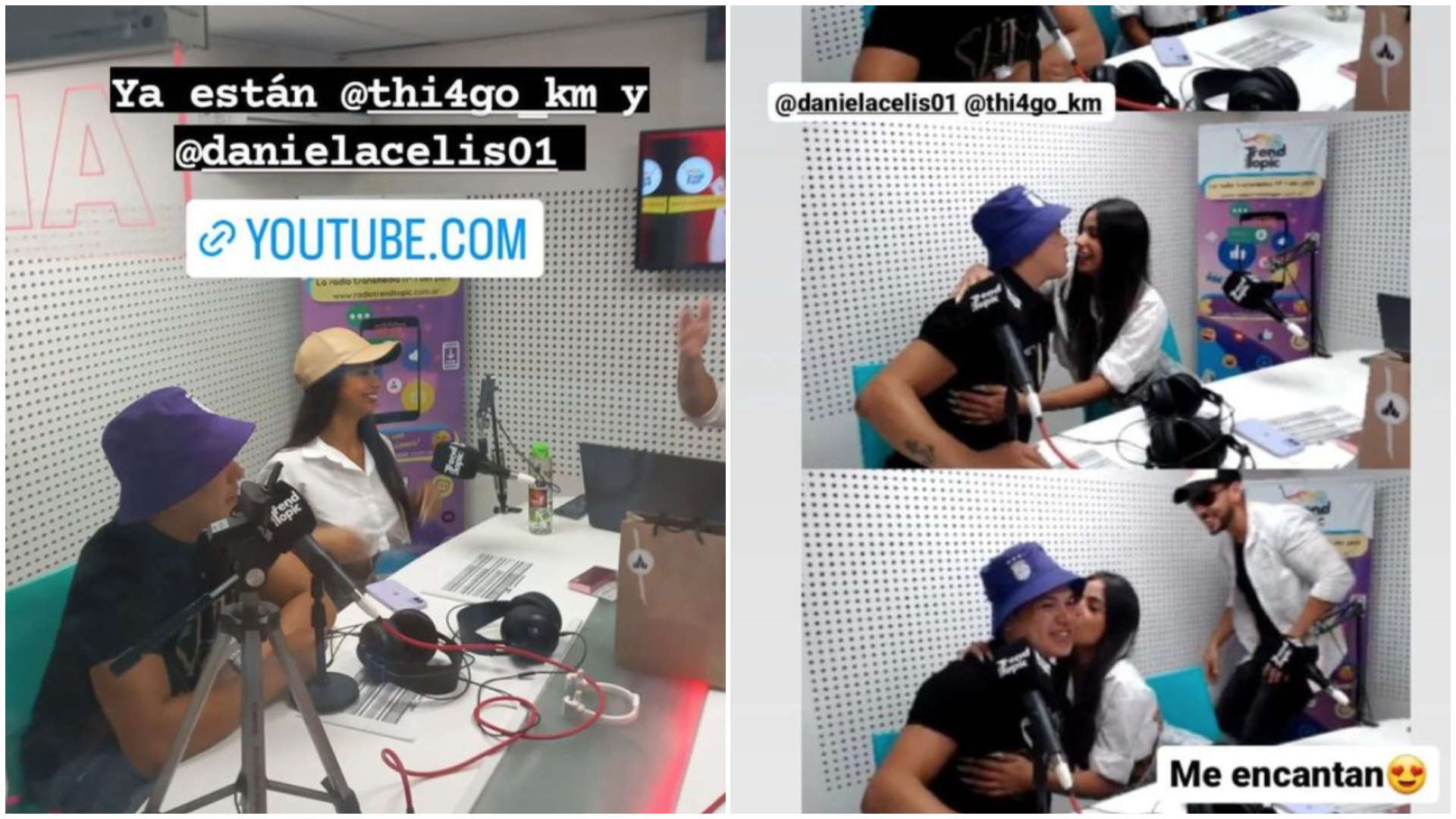 Thiago y Daniela a través de sus redes sociales.