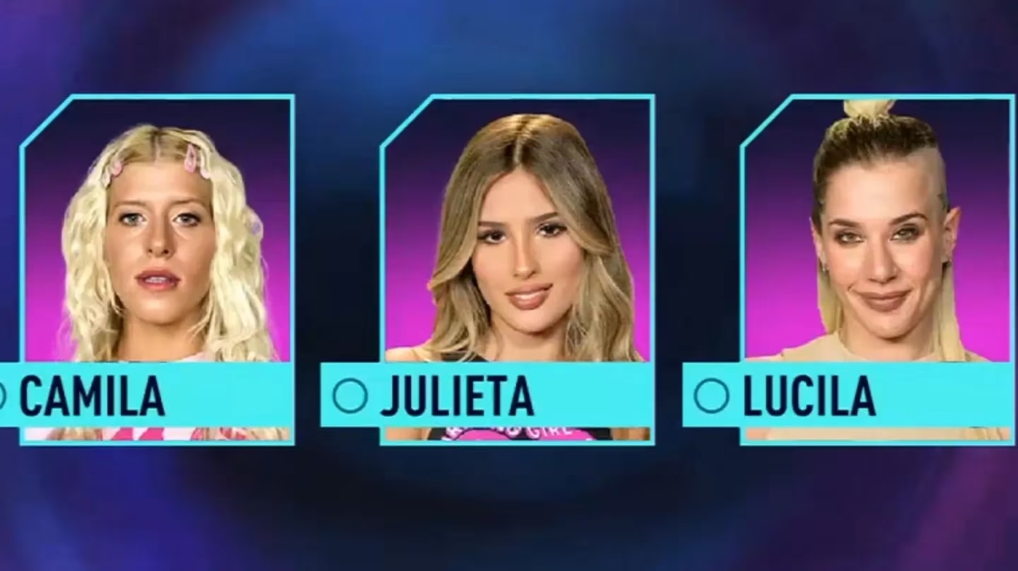 Las tres participantes nominadas de   <a href='https://www.cronica.com.ar/tags/Gran Hermano'>Gran Hermano</a>.