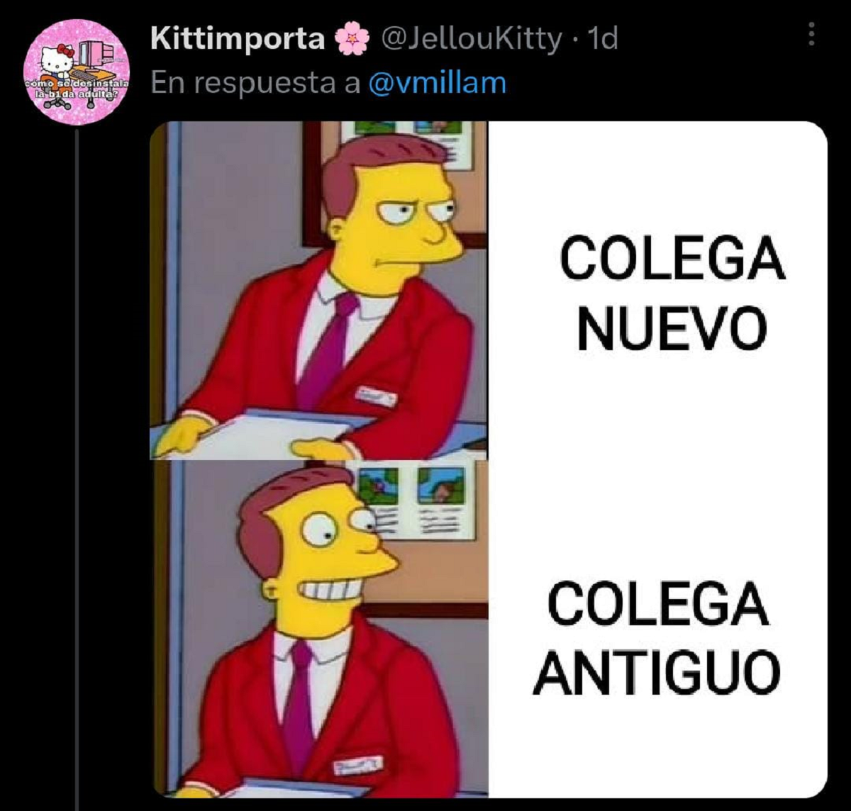 Otro de los memes sobre Los Simpson.