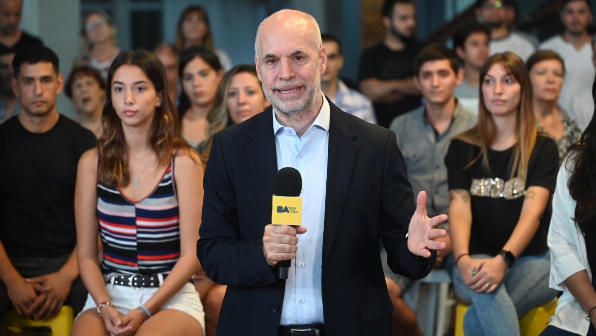 Horacio Rodríguez Larreta habló en el Centro Metropolitano de Diseño (CMD), situado en en el barrio de Barracas.