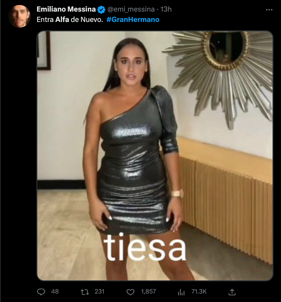 Los memes por la vuelta de Alfa a '  <a href='https://www.cronica.com.ar/tags/Gran Hermano'>Gran Hermano</a>'.