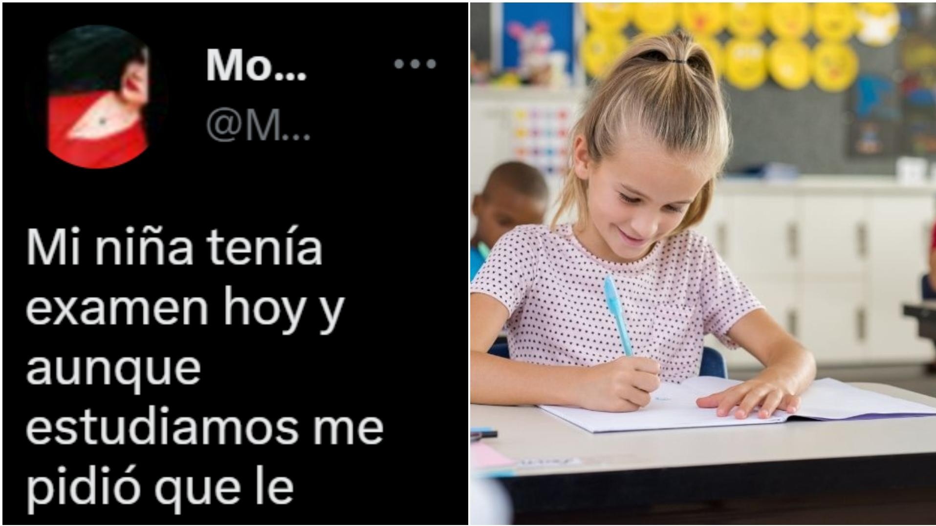 Una mujer quedó sorprendida con la técnica que uso su hija para rendir un examen.