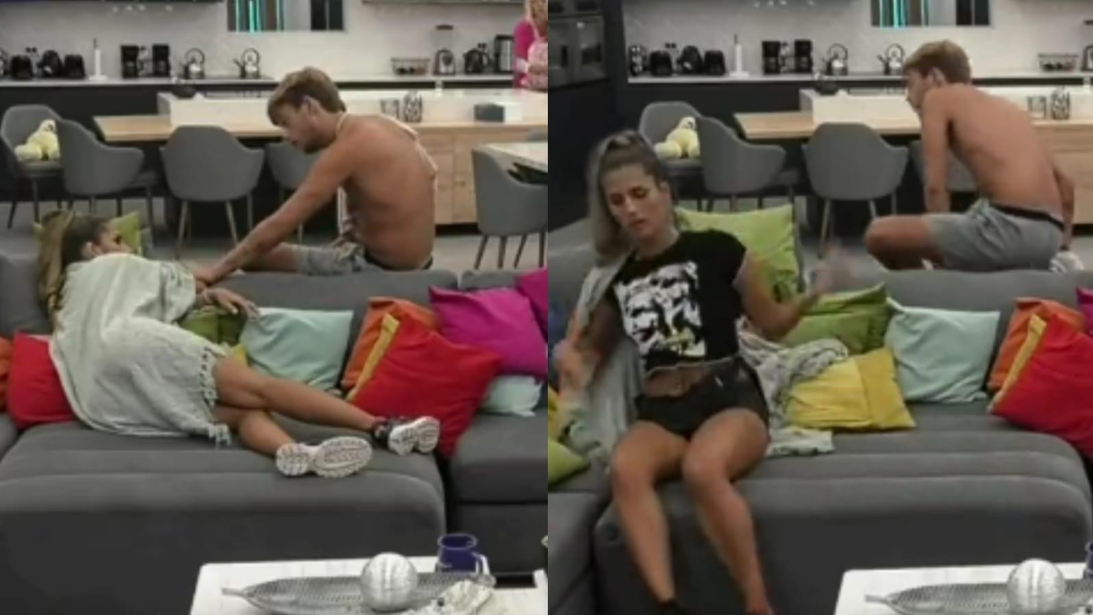 Nacho y Camila de Gran Hermano le insistieron a Julieta con que se bañe.