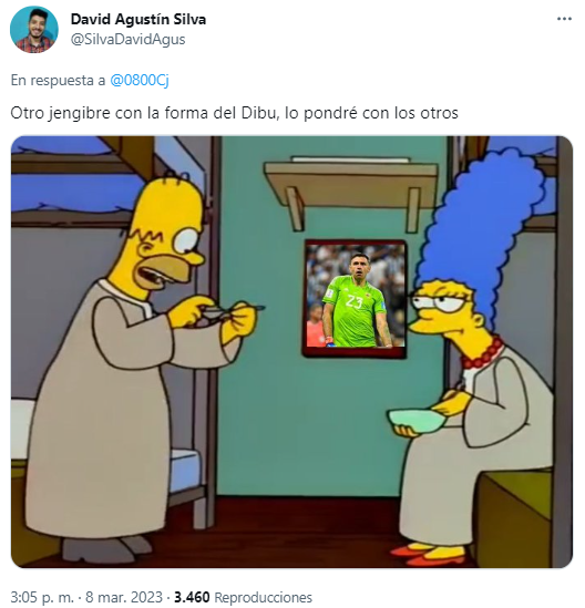 La reacción de los usuarios en Twitter tras la viralización del jengibre con la forma del Dibu Martínez.