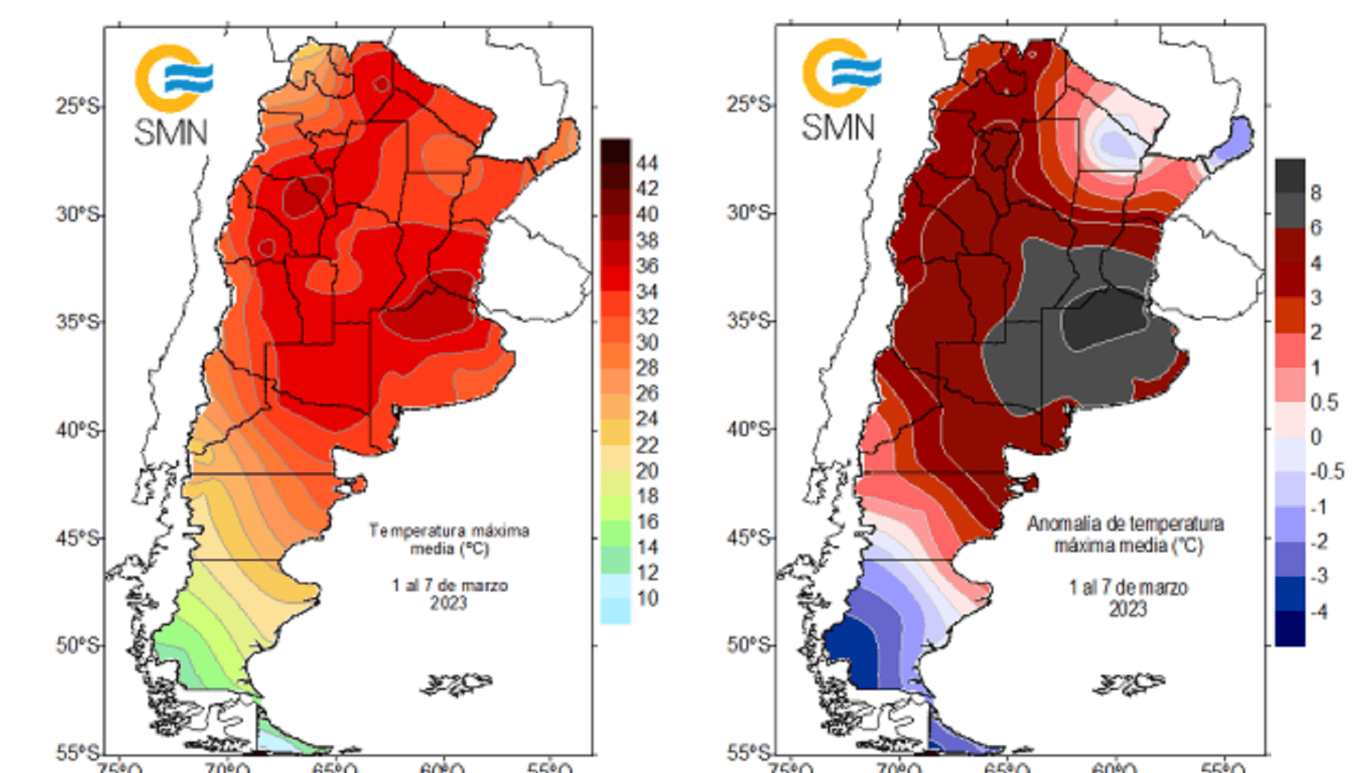 Un informe del SMN colocó una nueva escala por las altas temperaturas.