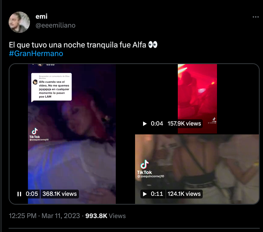 Alfa también fue captado a los besos con Delfina Wagner.