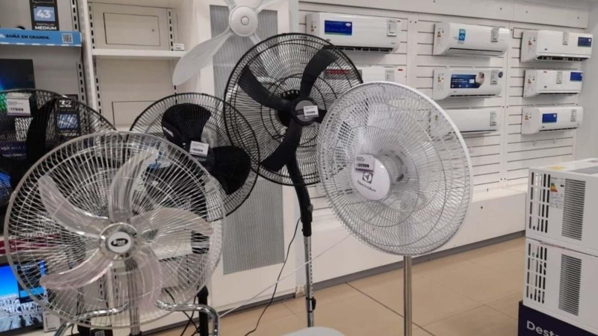 Los ventiladores y los equipos de aire acondicionado son los productos más vendidos de la 