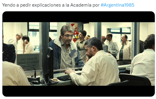 Memes por 'Argentina, 1985' en los Premios Oscar 2023.