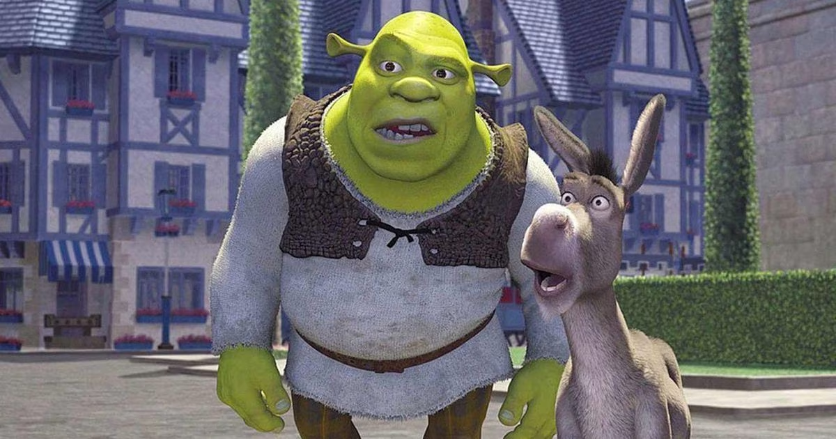 Shrek y Burro, los personajes principales de la saga.