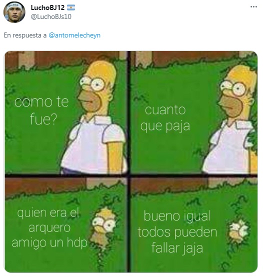 La reacción de los usuarios en Twitter tras el letal comentario de una chica para su hermano luego de haber perdido un partido de fútbol (Twitter).