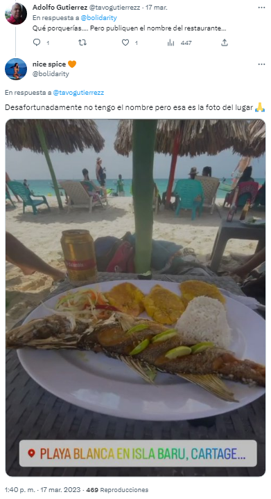   <a href='https://www.cronica.com.ar/tags/Ticket'>Ticket</a> por una comida en una playa Cartagena es viral (Twitter/@bolidarity).