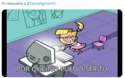 Una joven contó una historia romántica con su novio y estallaron los memes (Twitter/@Candelighted10).