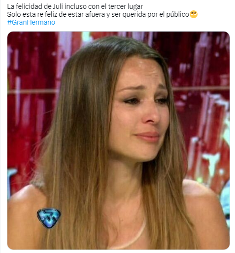 Los mejores memes de la final de   <a href='https://www.cronica.com.ar/tags/Gran Hermano'>Gran Hermano</a> 2022 (Twitter).