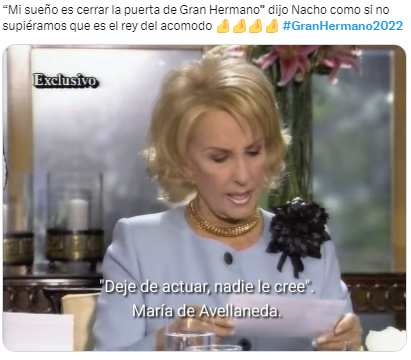 Los mejores memes de la final de   <a href='https://www.cronica.com.ar/tags/Gran Hermano'>Gran Hermano</a> 2022 (Twitter).