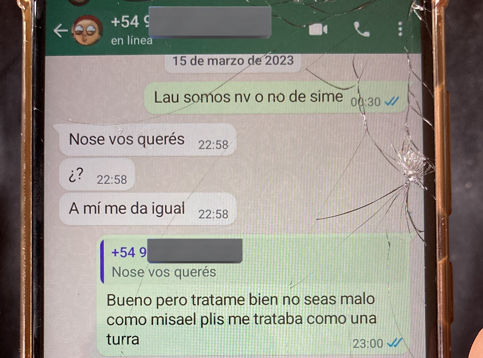 Parte de la conversación de los niños publicada en Twitter.