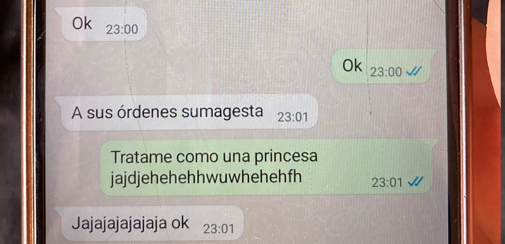 Parte de la conversación de los niños publicada en Twitter.