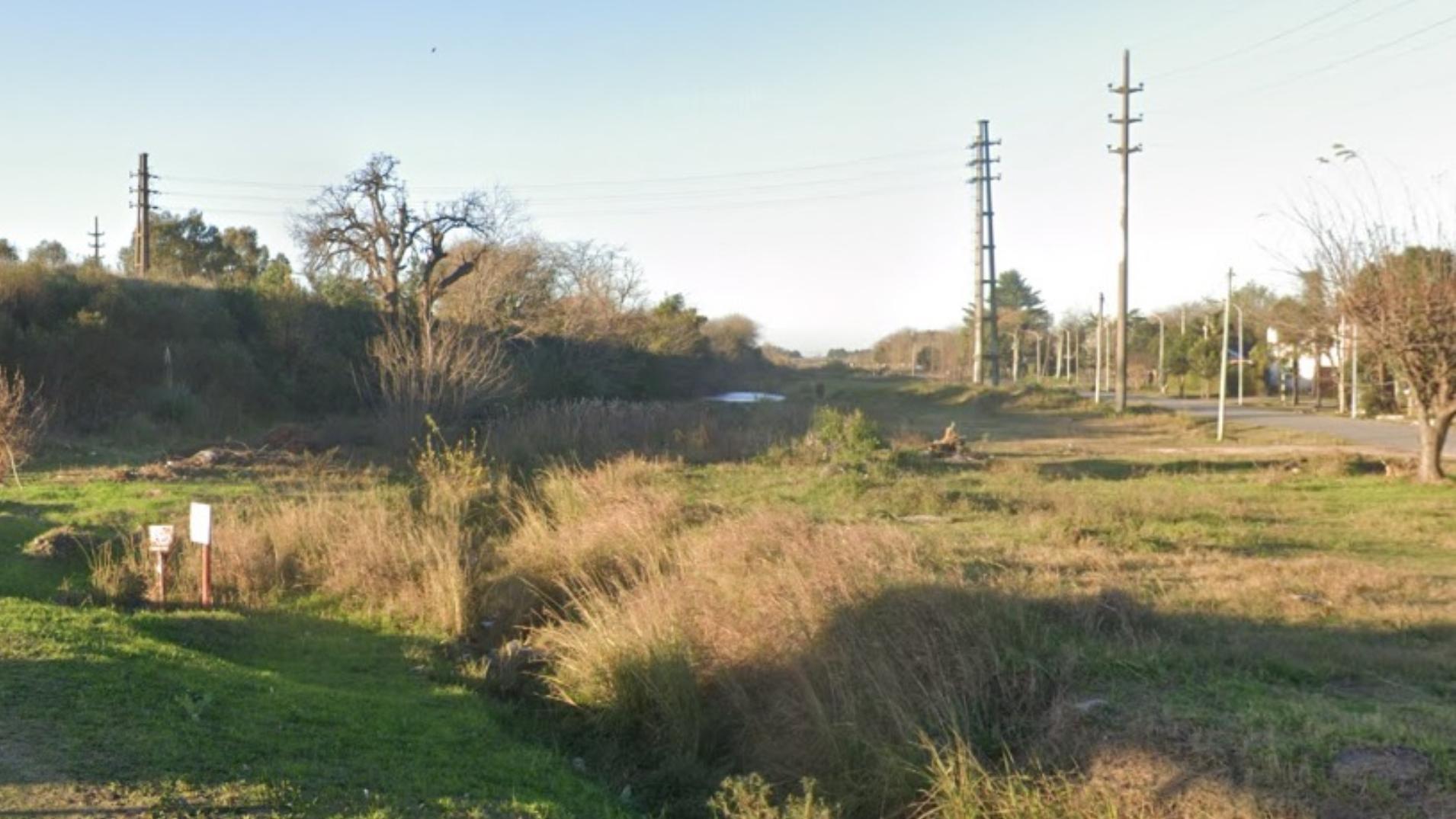 Acá, en esta zona, fue hallado el cuerpo sin vida del sujeto.