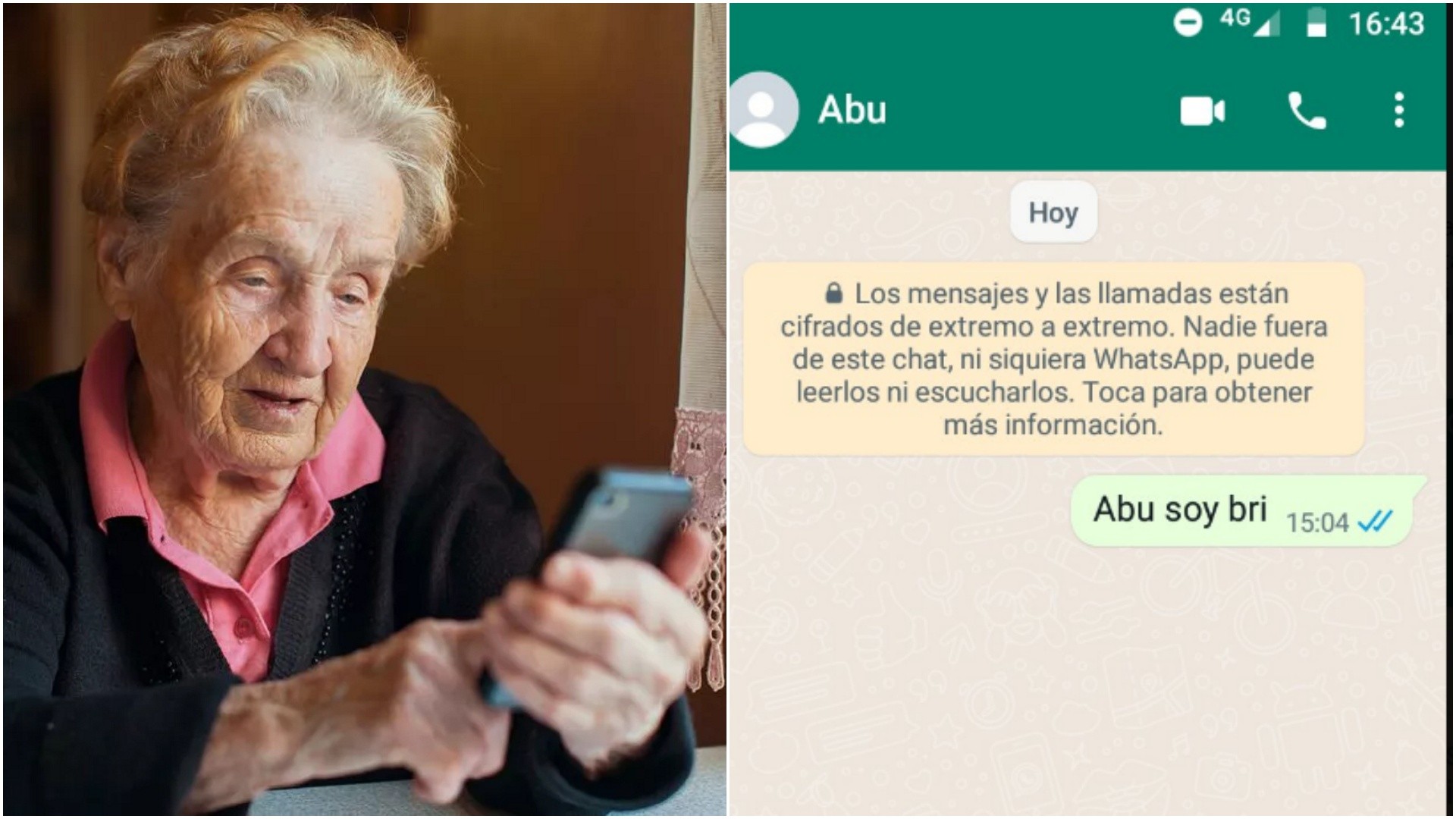 Una abuela bloqueó a su nieta en WhatsApp por un insólito malentendido.