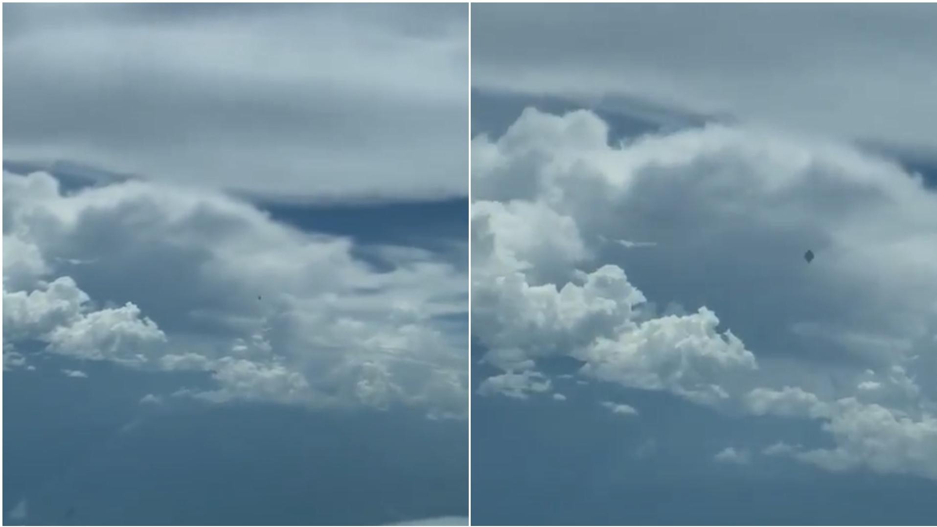 Desde las alturas, dos pilotos filmaron un OVNI que pasó volando por al lado.