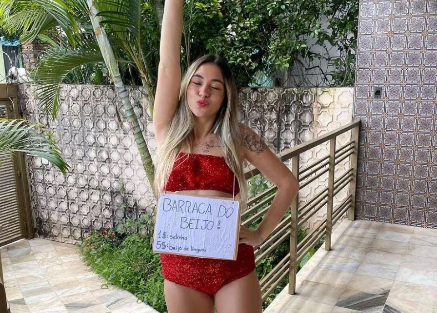 Piba vende besos en Brasil y causó polémica en   <a href='https://www.cronica.com.ar/tags/TikTok'>TikTok</a>