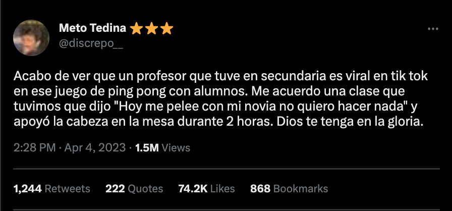 El tuit se llenó de comentarios.