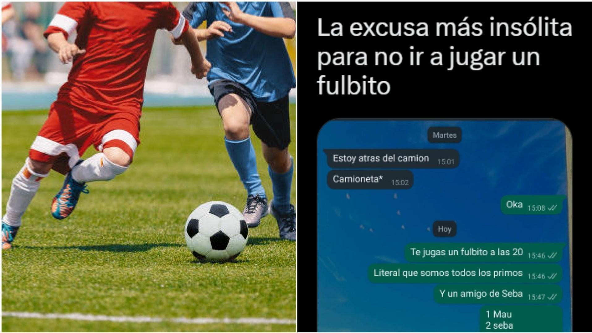 Un usuario de Twitter compartió la inesperada respuesta que recibió de su amigo cuando le ofreció ir a jugar al fútbol.