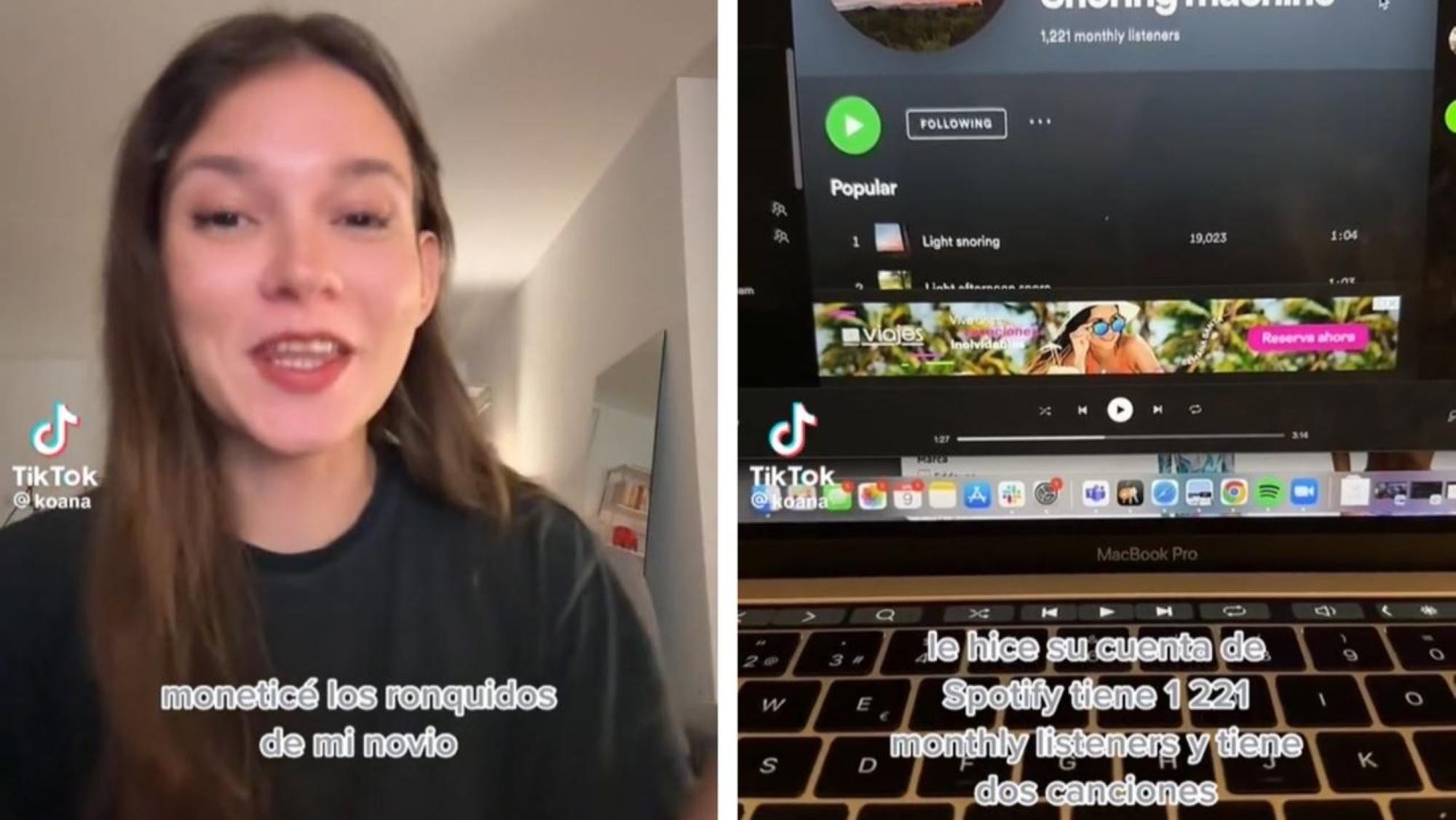 TikTok: insólita estrategia de una joven para ganar plata a través de Spotify.