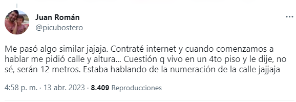 Los usuarios de Twitter estallaron de risa ante la anécdota.