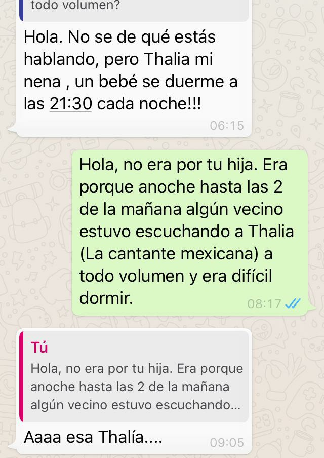 La inesperada respuesta de un vecino del edificio.