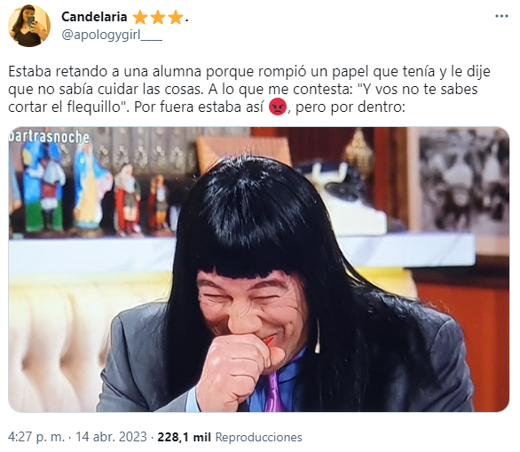 El tuit viral del insólito ida y vuelta entre la maestra y su alumna.