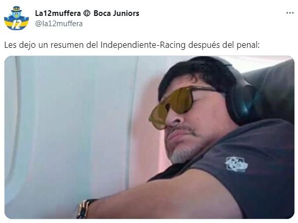 La reacción en Twitter tras el polémico empate entre   <a href='https://www.cronica.com.ar/tags/Independiente'>Independiente</a> y   <a href='https://www.cronica.com.ar/tags/Racing'>Racing</a>.