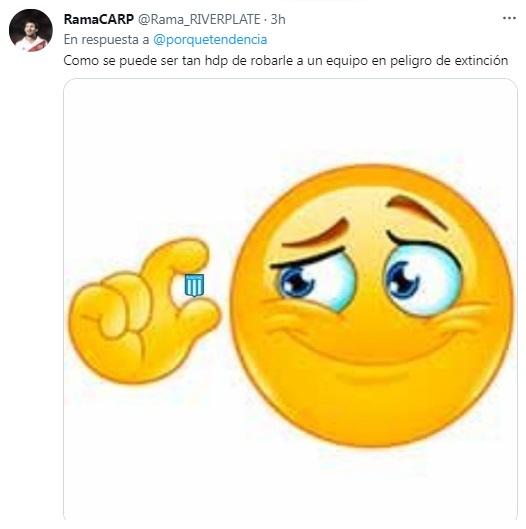 La reacción en Twitter tras el polémico empate entre Independiente y Racing.