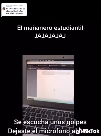 Una docente vivió un momento insólito durante una clase virtual (TikTok/@dongrajales).