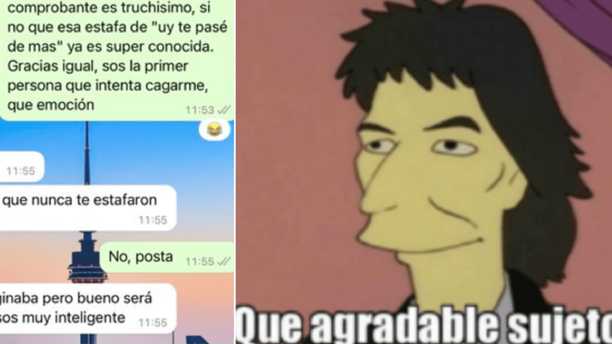 Pegó onda con estafador que le escribió por WhastApp y se formó un inesperado vínculo