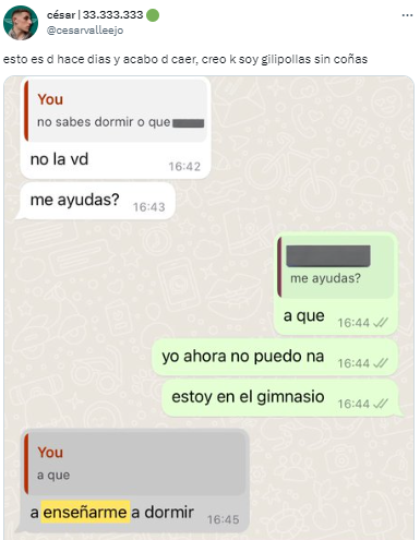 El chat entre dos jóvenes que es viral en Twitter.