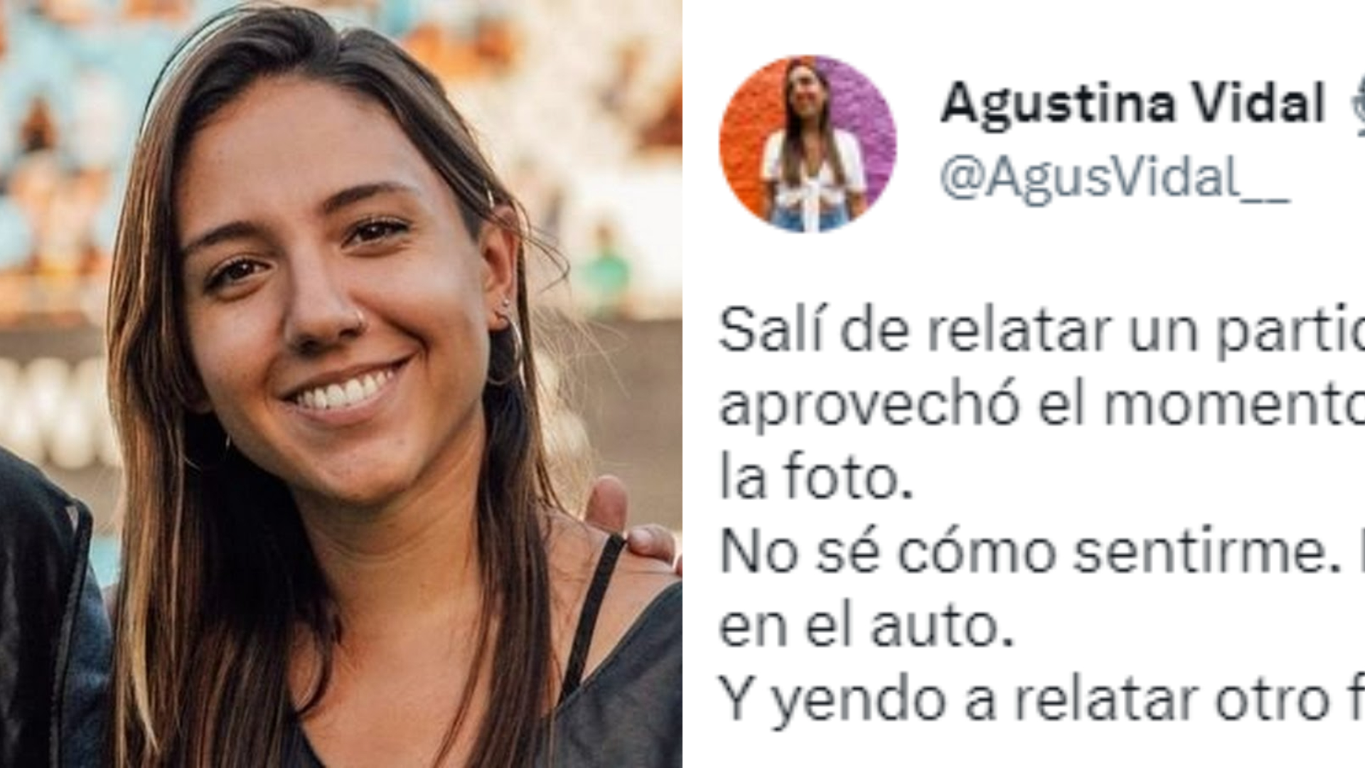 La joven relatora posteó lo sucedido en su cuenta personal de Twitter.