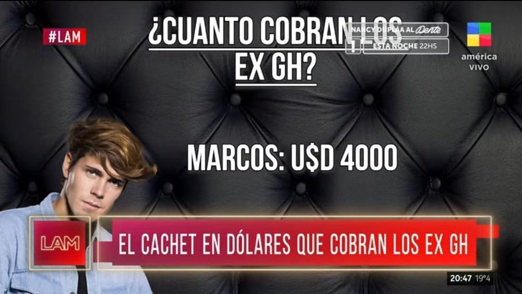 Por lejos, Marcos Ginocchio es el ex   <a href='https://www.cronica.com.ar/tags/Gran Hermano'>Gran Hermano</a> más cotizado. 