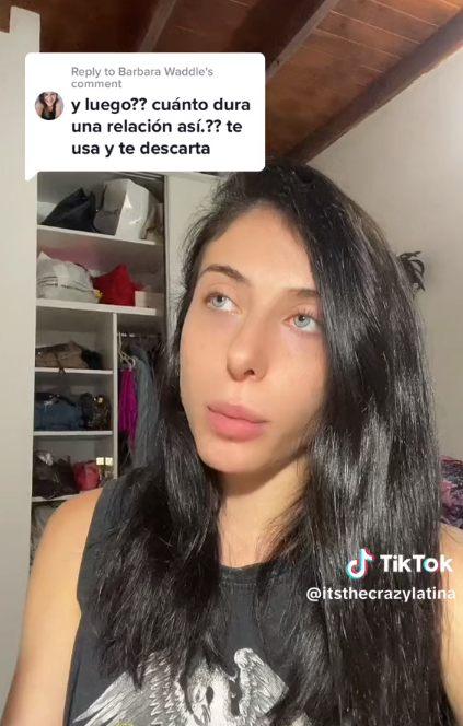 Una joven reveló un insólito truco para conseguir hombres y es viral (TikTok/@itsthecrazylatina).