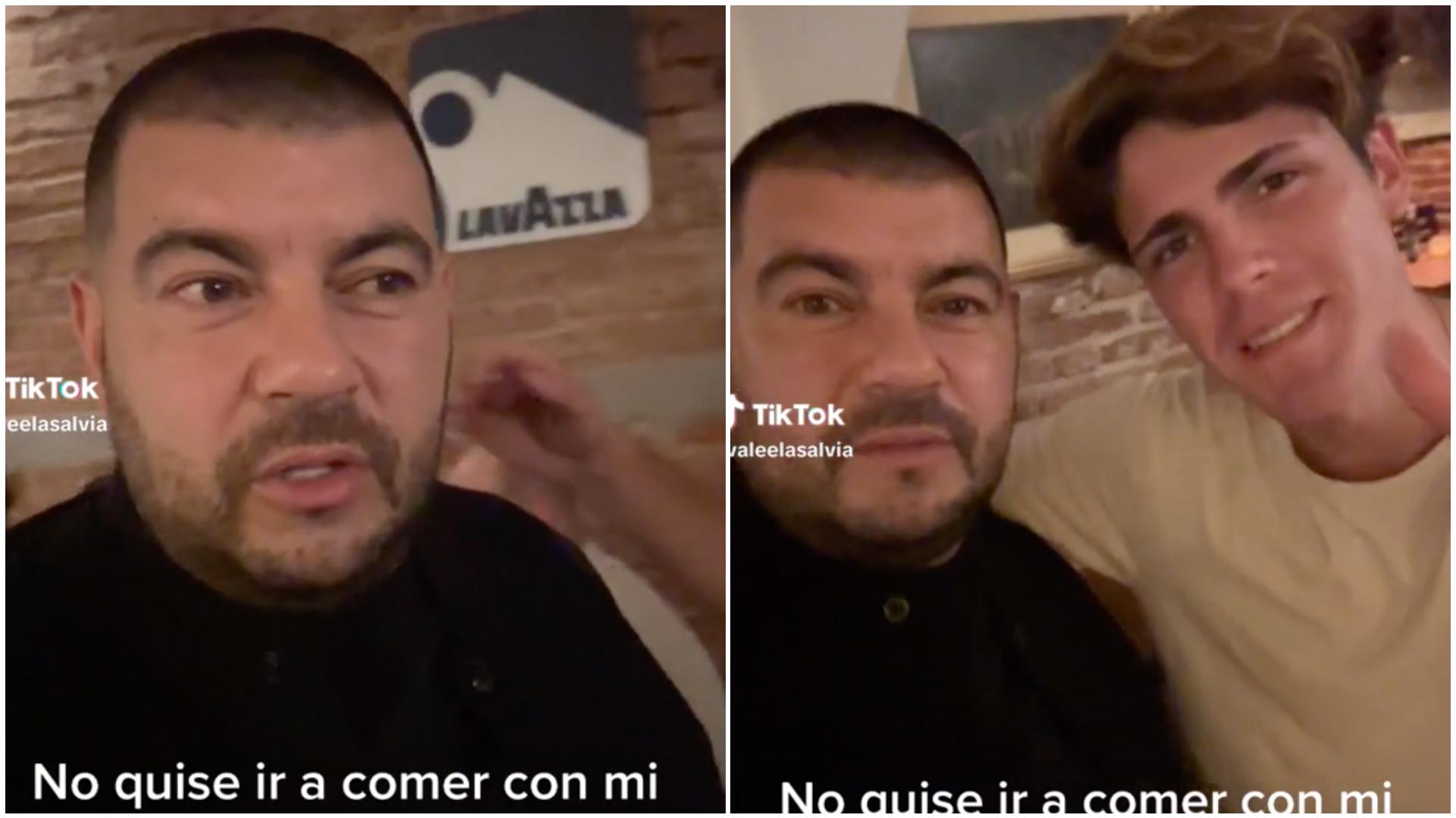 Una piba no fue a la cena familiar y se enteró de que estaba Marcos Ginocchio de “Gran Hermano” (TikTok/@valeelasalvia).