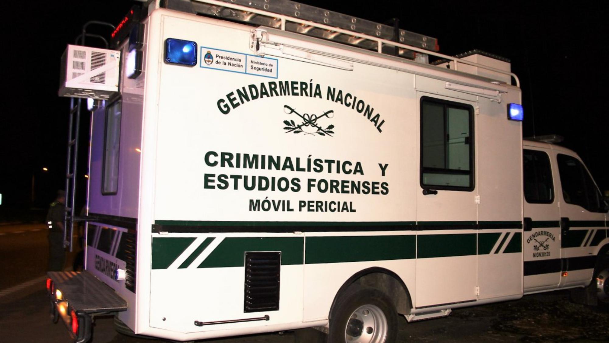 Miembros de la Gendarmería Nacional Argentina se hicieron cargo de los peritajes.