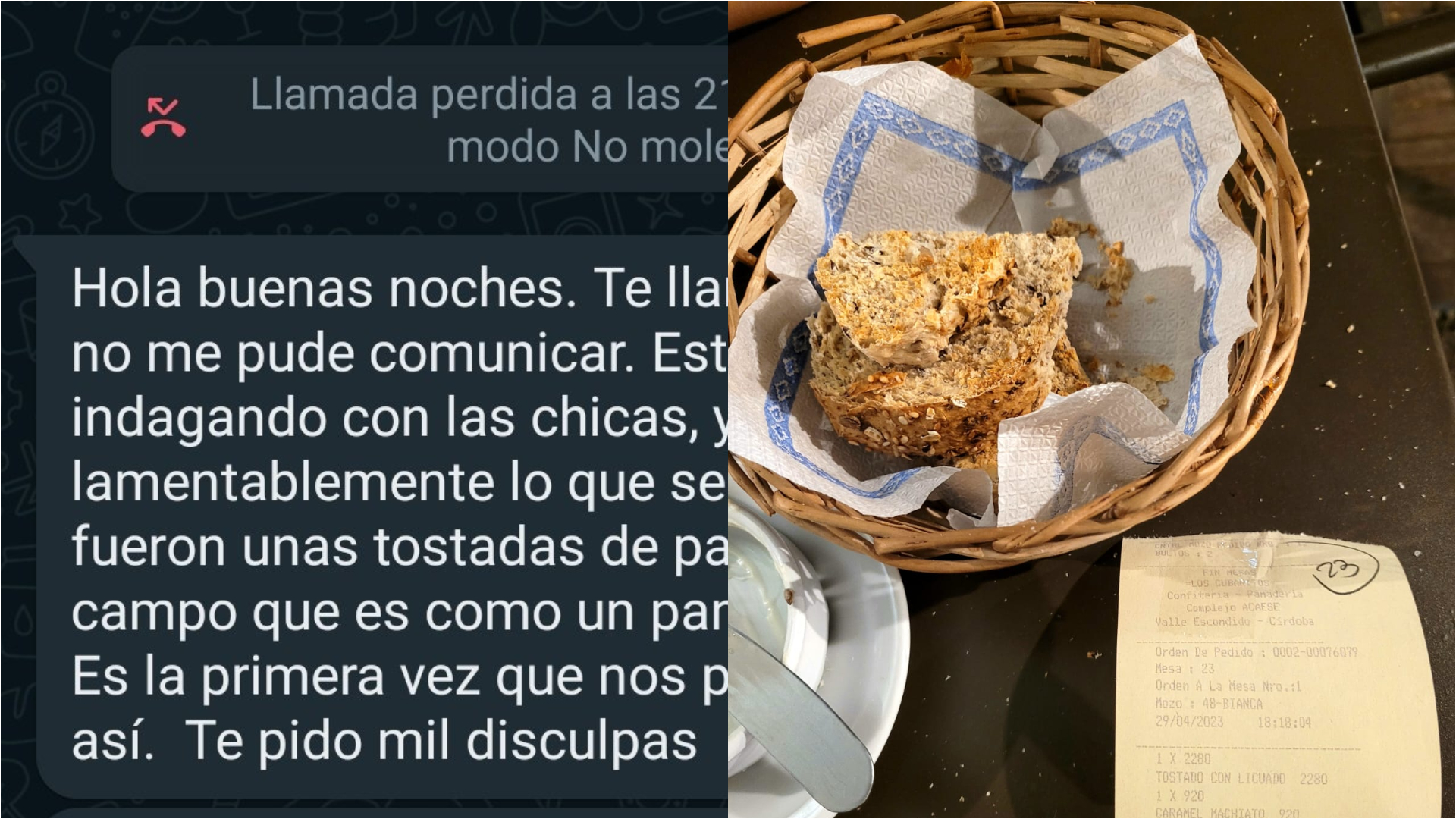 Fue a un bar a merendar, pidió “tostadas sin TACC” y terminó internada: “Me podrían haber matado”