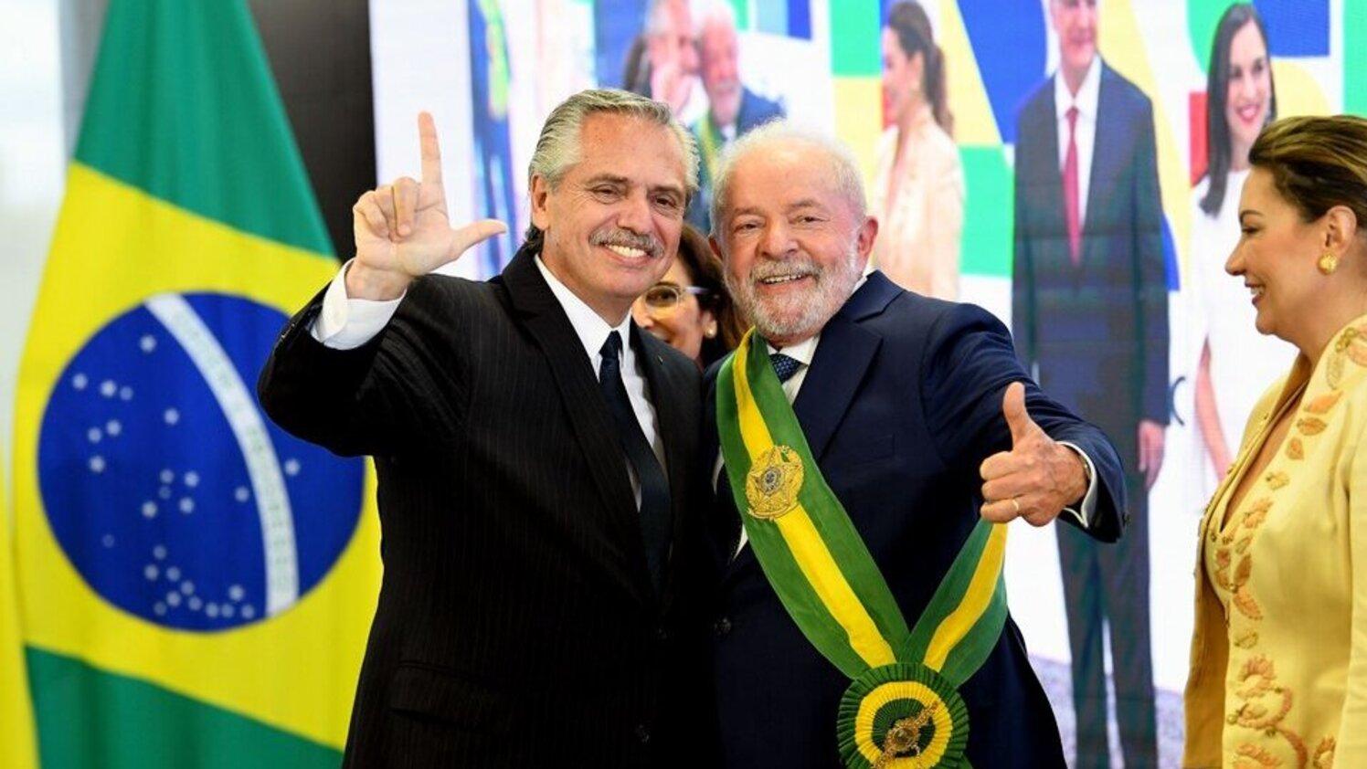 Alberto Fernández y Luiz Inácio Lula da Silva (gentileza @allferdez).