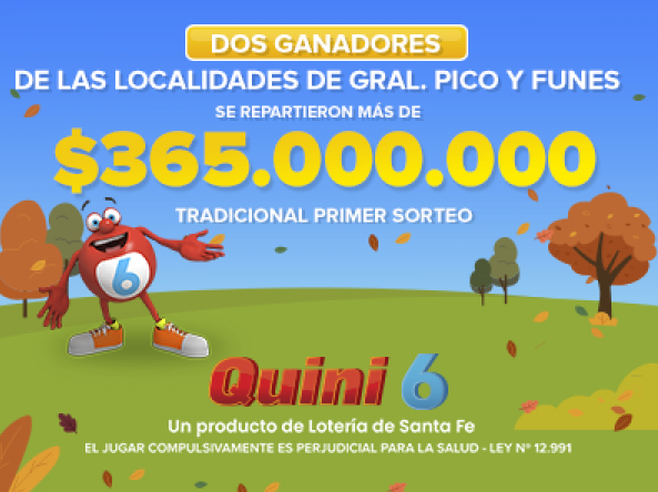 Dos afortunados se ganaron el pozo 'Tradicional' del   <a href='https://www.cronica.com.ar/tags/Quini 6'>Quini 6</a>.