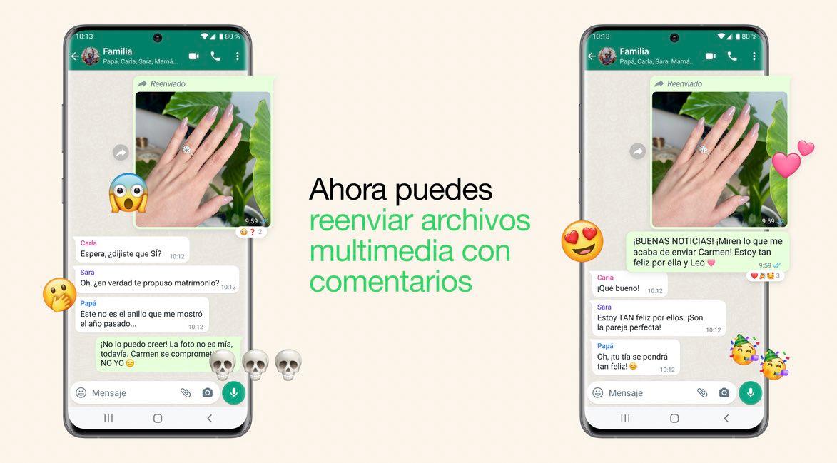   <a href='https://www.cronica.com.ar/tags/WhatsApp'>WhatsApp</a> lanzó novedades en torno a los archivos multimedia : podrán tener comentarios (  <a href='https://www.cronica.com.ar/tags/WhatsApp'>WhatsApp</a> - Beta).