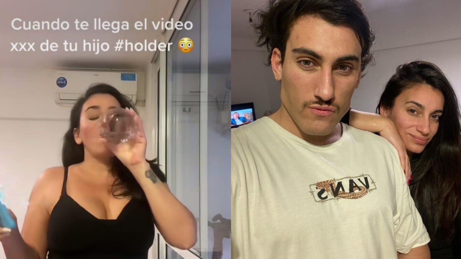 La mamá de Tomás Holder se burló de él tras su video íntimo y el clip es furor en TikTok.