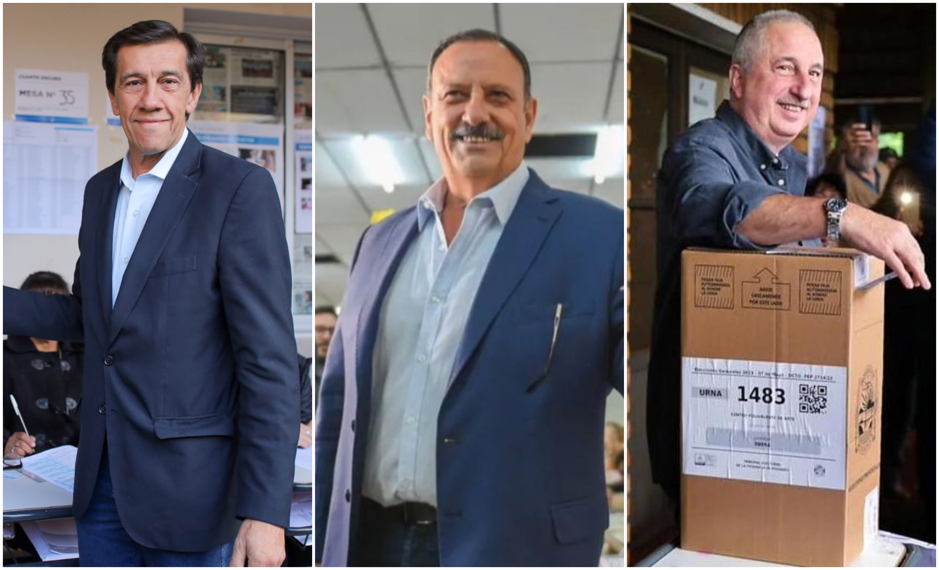 Carlos Sadir, Ricardo Quintela y Hugo Passalacqua se impusieron en las elecciones del domingo.