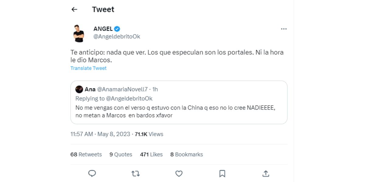 La verdad sobre el encuentro entre Marcos Ginocchio y la 'China' Suárez.